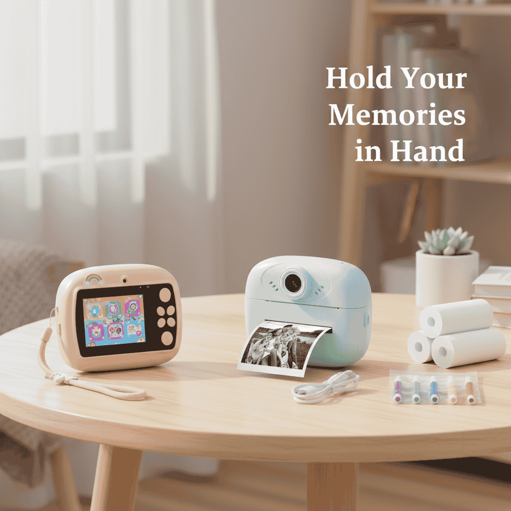 Mini Camera Printer – Instant Digital Camera & Printer for Kids