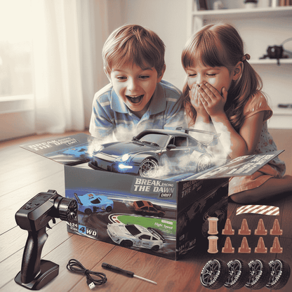 1.24 Scale High-Speed Porsche 4WD RC Drift Car 20KMH