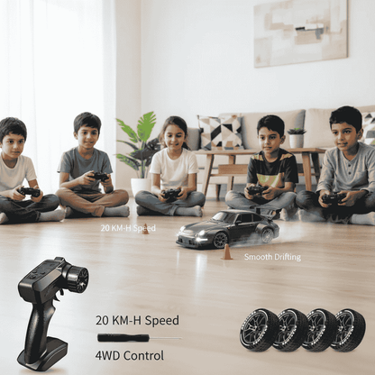 1.24 Scale High-Speed Porsche 4WD RC Drift Car 20KMH