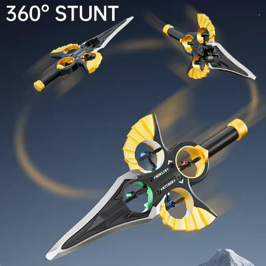 2.4G RC Sword Flying Aircraft Model – Remote Control Stunt Flying Drone with LED Lights