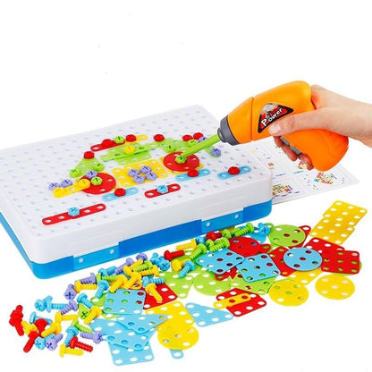 Creative Tool Set Puzzle Toy – DIY Building & Screw Tool STEM Educational Set for Kids
