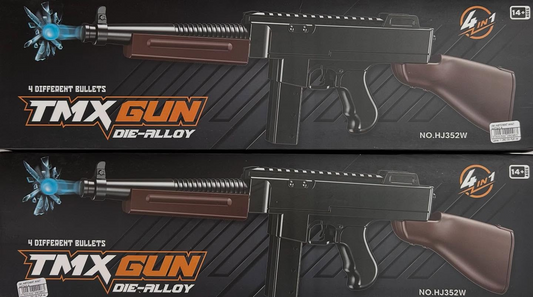 TMX Gun Die-Alloy Toy Blaster – 4-in-1 Bullet Action