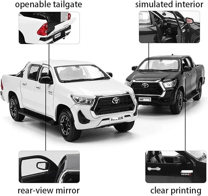 Exquisite Diecast Toyota Hilux Model Car – Premium Alloy Collectible (1:27 Scale)