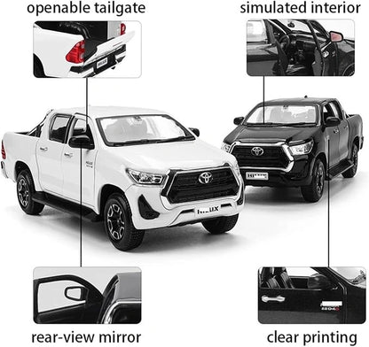 Exquisite Diecast Toyota Hilux Model Car – Premium Alloy Collectible (1:27 Scale)