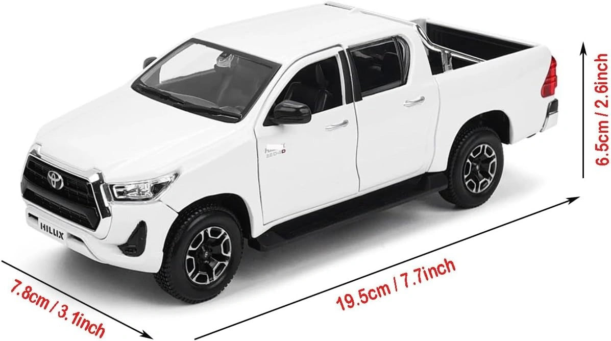 Exquisite Diecast Toyota Hilux Model Car – Premium Alloy Collectible (1:27 Scale)