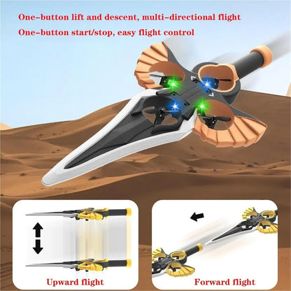 2.4G RC Sword Flying Aircraft Model – Remote Control Stunt Flying Drone with LED Lights