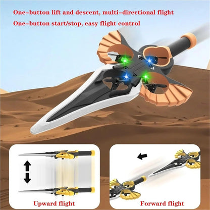 2.4G RC Sword Flying Aircraft Model – Remote Control Stunt Flying Drone with LED Lights