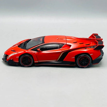 1:24 RC Diecast Lamborghini Veneno Model – Remote Control Supercar Toy with Lights
