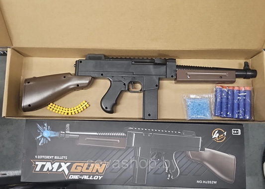 TMX Gun Die-Alloy Toy Blaster – 4-in-1 Bullet Action