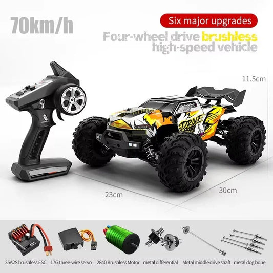 1:16 High-Speed Brushless 4WD RC Car – Off-Road Drift Racing Remote Control Vehicle