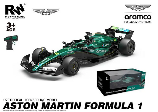 1:20 RC Aston Martin Formula One Car – Official Licensed Remote Control F1 Racing Car