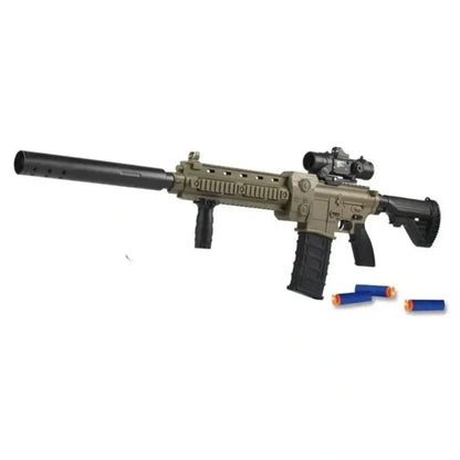 M416 Rechargeable Electric Toy Gun – 103 cm RC Blaster with Soft Nerf‑Style Darts for Kids