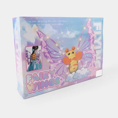 Fanning Bee Wings with Light – LED Glowing Fairy Wings Toy for Kids