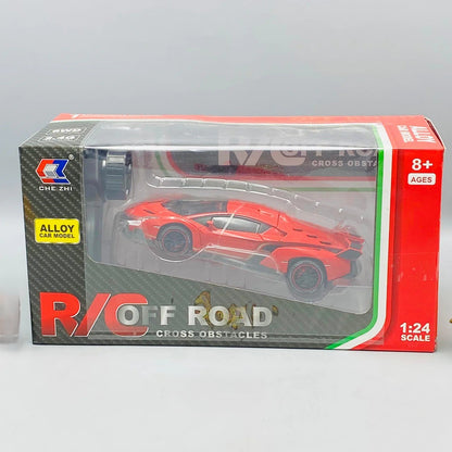 1:24 RC Diecast Lamborghini Veneno Model – Remote Control Supercar Toy with Lights