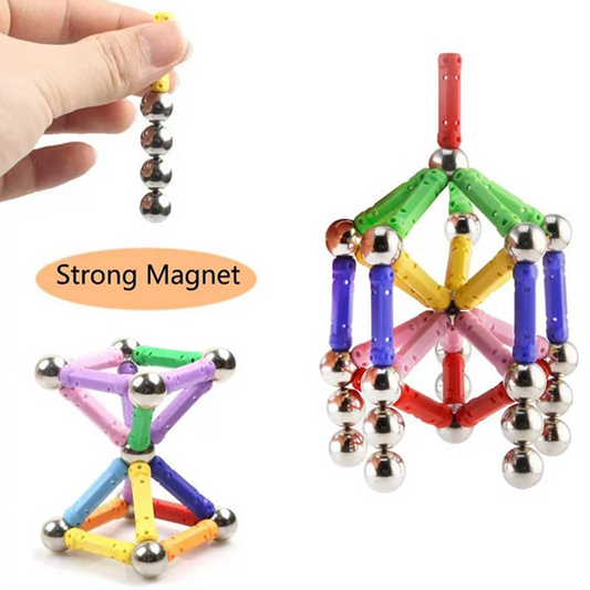 Master Magnetic Construction Set – 63 Pcs Building Toy for Kids