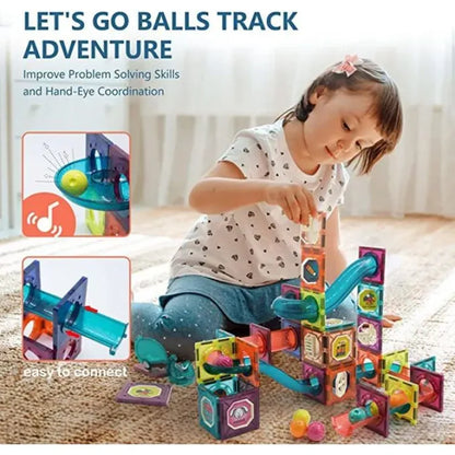 Magnetic Blocks 56PCS – Educational STEM Building Tiles for Kids