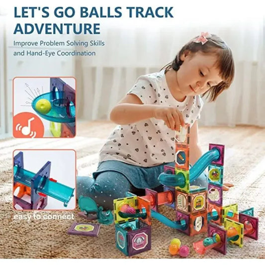 Magnetic Blocks 56PCS – Educational STEM Building Tiles for Kids