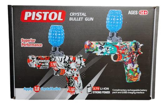 Electric Gel Blaster Glock Toy Gun – Automatic Rechargeable Gel Ball Shooting Gun with 1000 Gel Balls