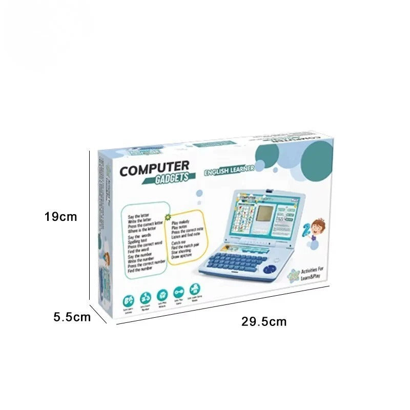 Kids English Learning Laptop – Educational Toy Computer with Interactive Activities