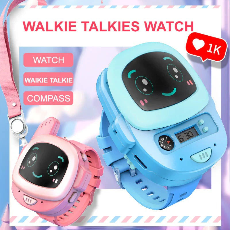 Kids Walkie Talkie Watch – Two-Way Radio with Flashlight & Compass