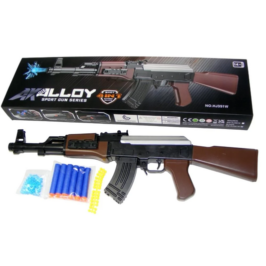 AK Alloy Heavyweight Rifle Gun 4-in-1 Bullet Action