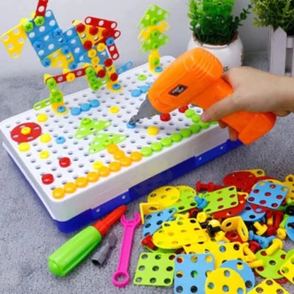 Creative Tool Set Puzzle Toy – DIY Building & Screw Tool STEM Educational Set for Kids