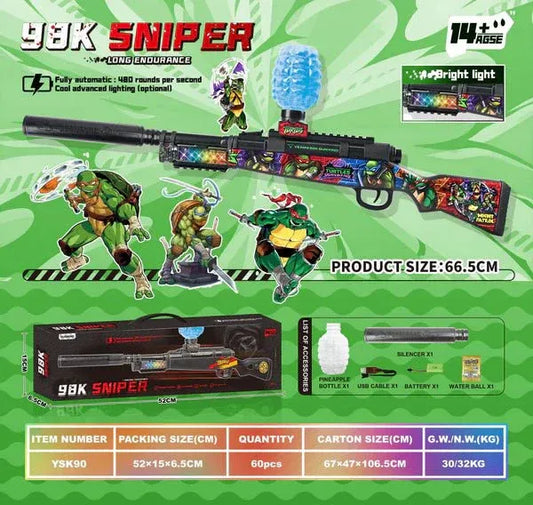 Elite 98K Sniper Blaster – Bolt-Action Gel Ball Sniper Toy Gun for Kids