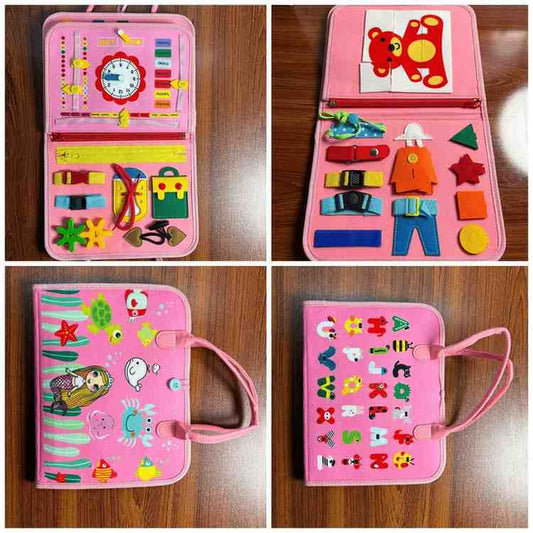 Montessori Busy Book – Interactive Learning Activity Book for Toddlers