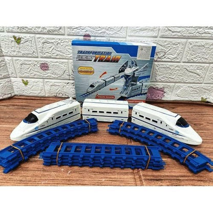 2 In 1 Transformers Electric Track Train Set With Light And Sound
