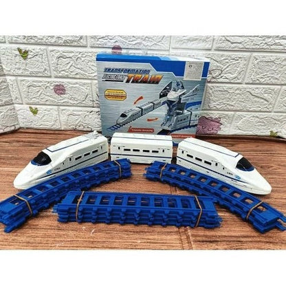 2 In 1 Transformers Electric Track Train Set With Light And Sound