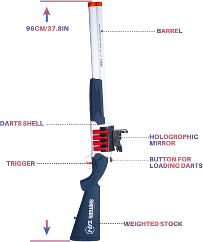 Pump Action Shotgun Toy – Soft Bullet Blaster with Shell Ejection for Kids
