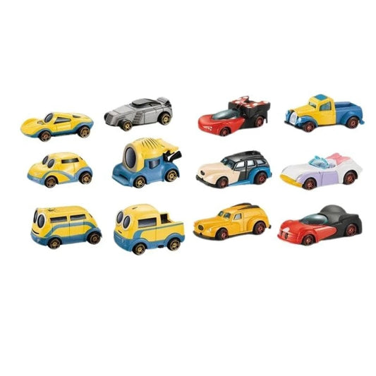 12-Piece Minions Hot Wheels Car Set – Mini Die-Cast Racing Cars for Kids