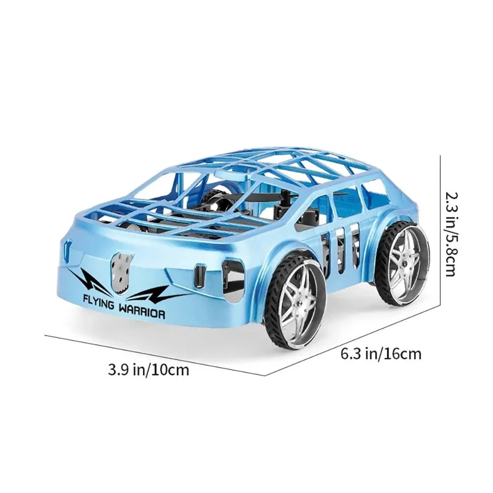 2-In-1 Flying RC Car Toy for Kids – Remote Control Land & Air Drone Car with LED Lights