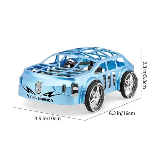 2-In-1 Flying RC Car Toy for Kids – Remote Control Land & Air Drone Car with LED Lights