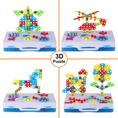 Creative Tool Set Puzzle Toy – DIY Building & Screw Tool STEM Educational Set for Kids