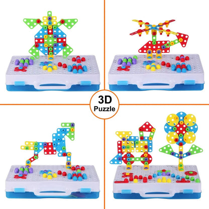 Creative Tool Set Puzzle Toy – DIY Building & Screw Tool STEM Educational Set for Kids