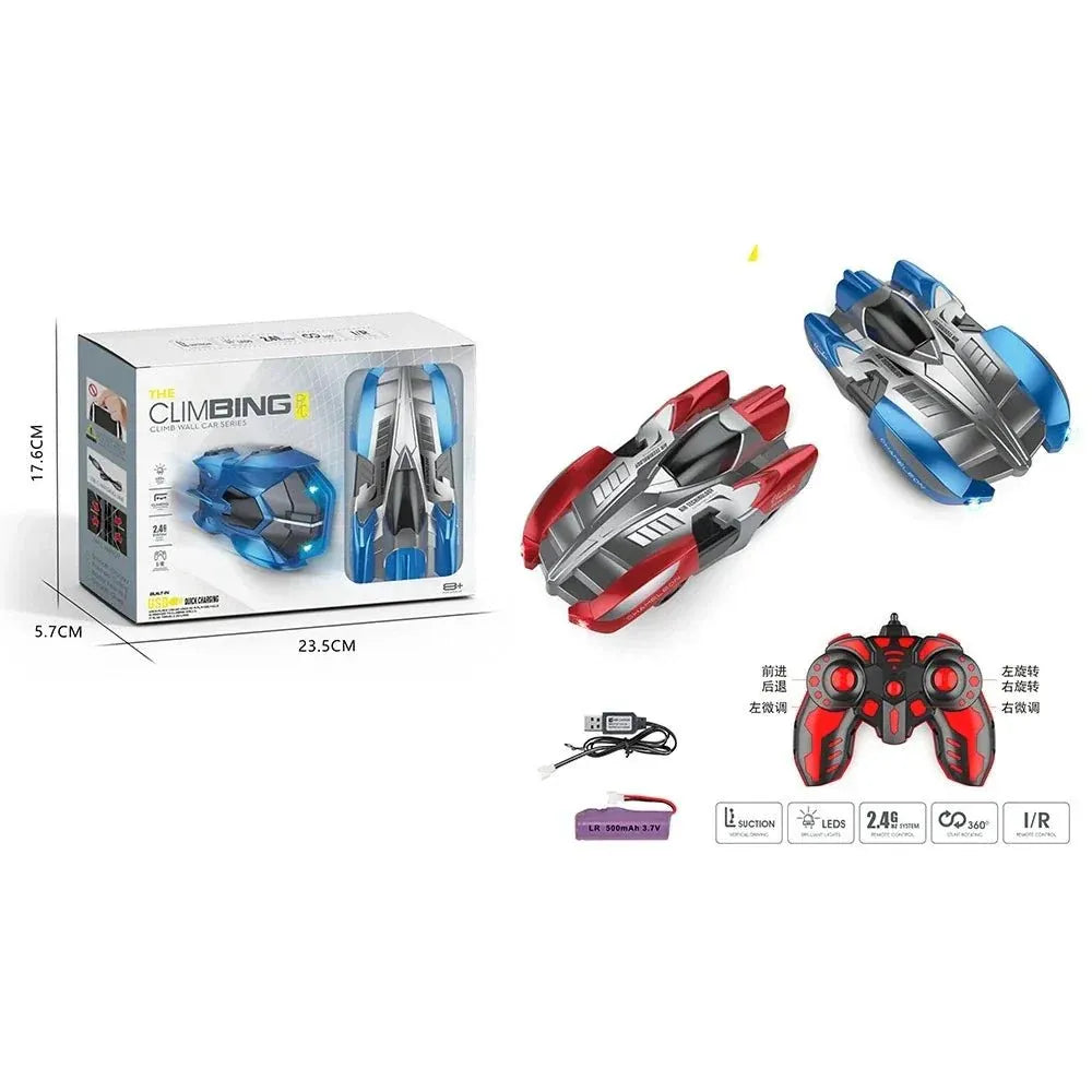 RC Wall Climbing Car – Gravity-Defying Remote Control Stunt Car with LED Lights