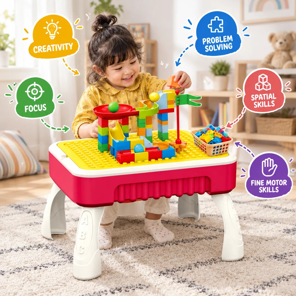 2-in-1 Multi-functional Blocks Creative Table