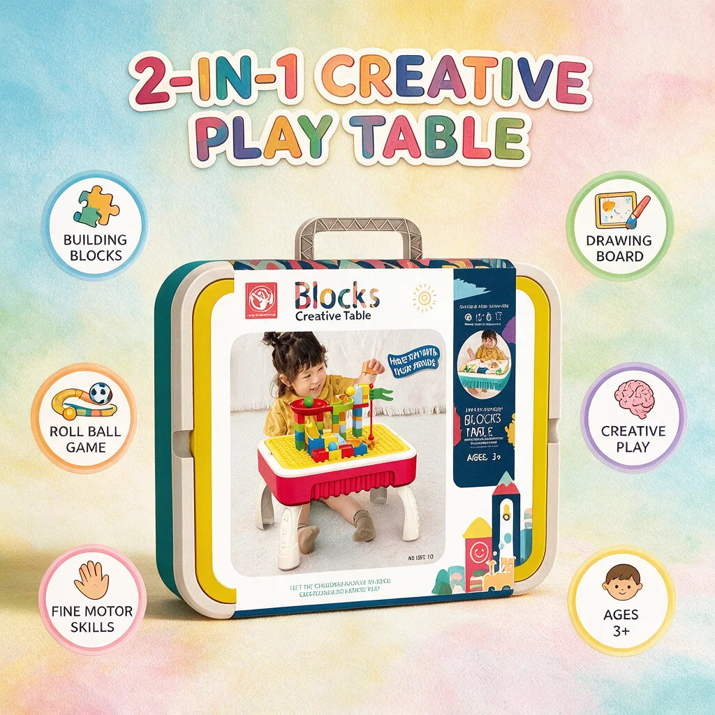 2-in-1 Multi-functional Blocks Creative Table