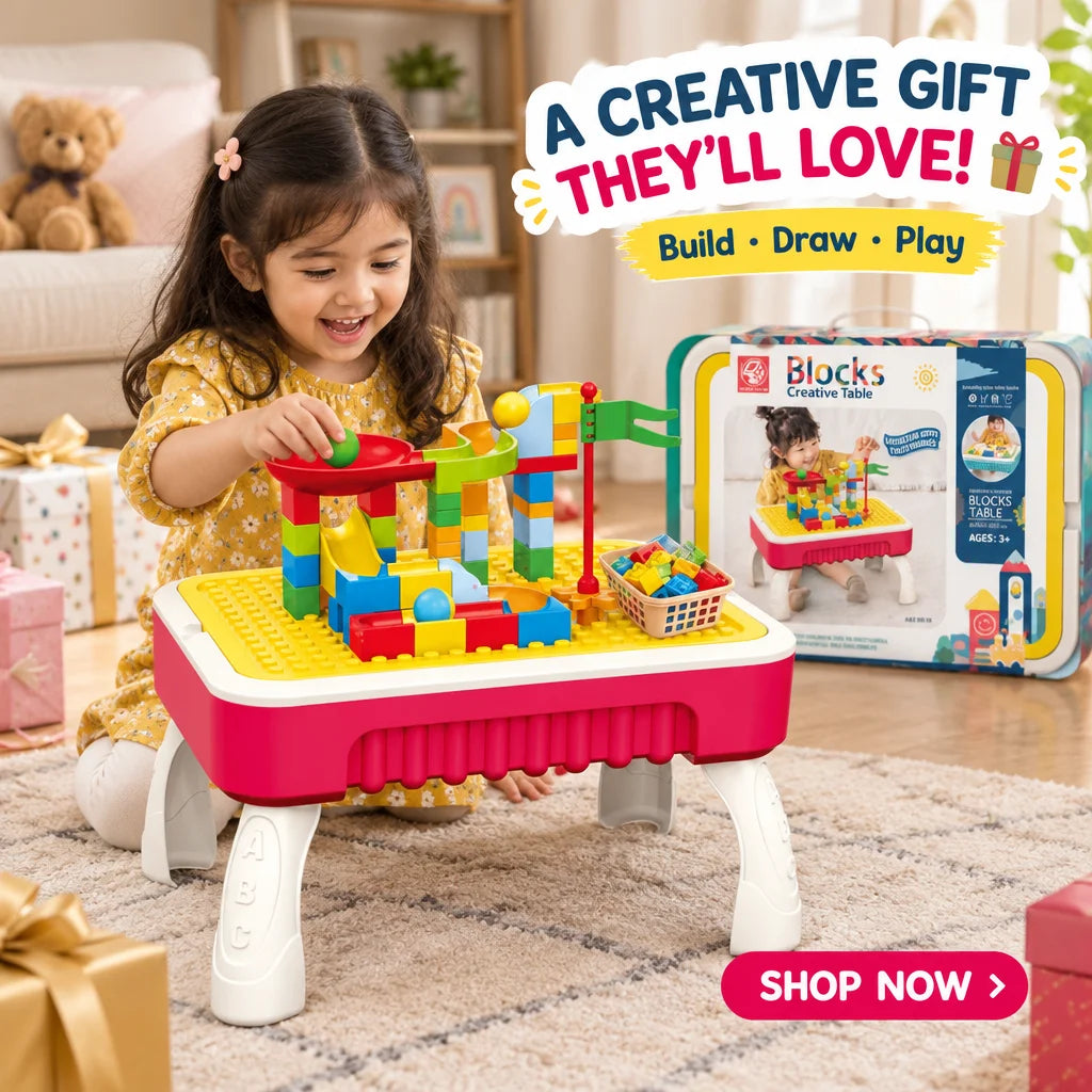 2-in-1 Multi-functional Blocks Creative Table