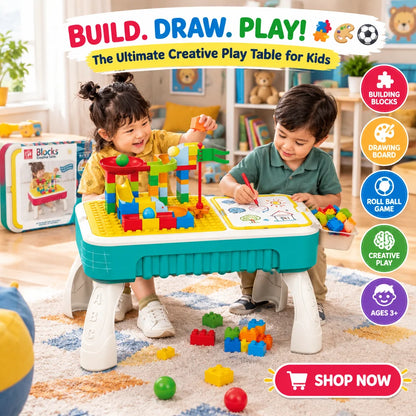 2-in-1 Multi-functional Blocks Creative Table