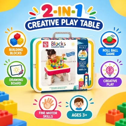 2-in-1 Multi-functional Blocks Creative Table