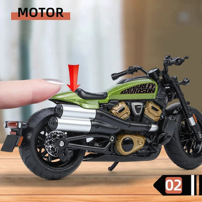 Diecast 1:12 Harley Davidson Bike