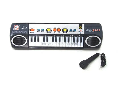31 Keys Electronic Keyboard Piano 3 Tones 8 Rhythm Lesson Mode Piano Toy with Microphone