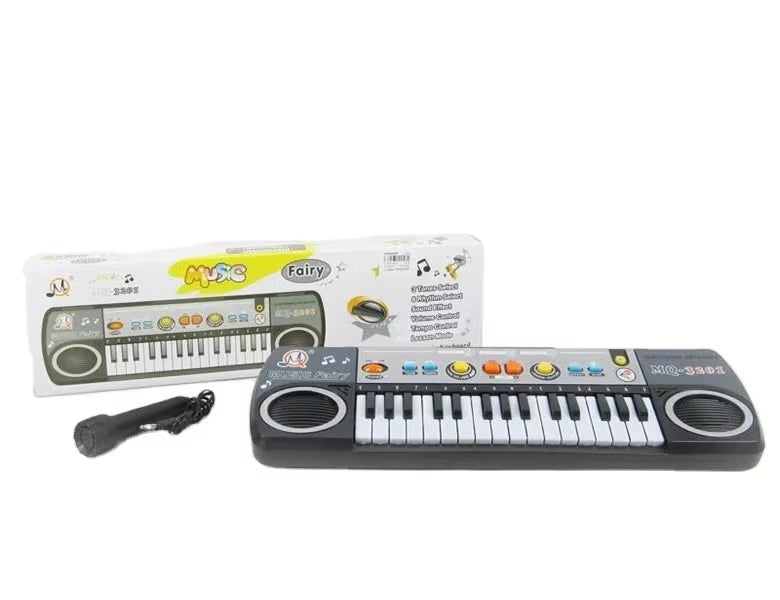 31 Keys Electronic Keyboard Piano 3 Tones 8 Rhythm Lesson Mode Piano Toy with Microphone