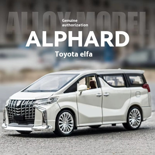 1:24 TOYOTA Alphard Luxury MPV Alloy Metal Diecast Car Model Sound and Light