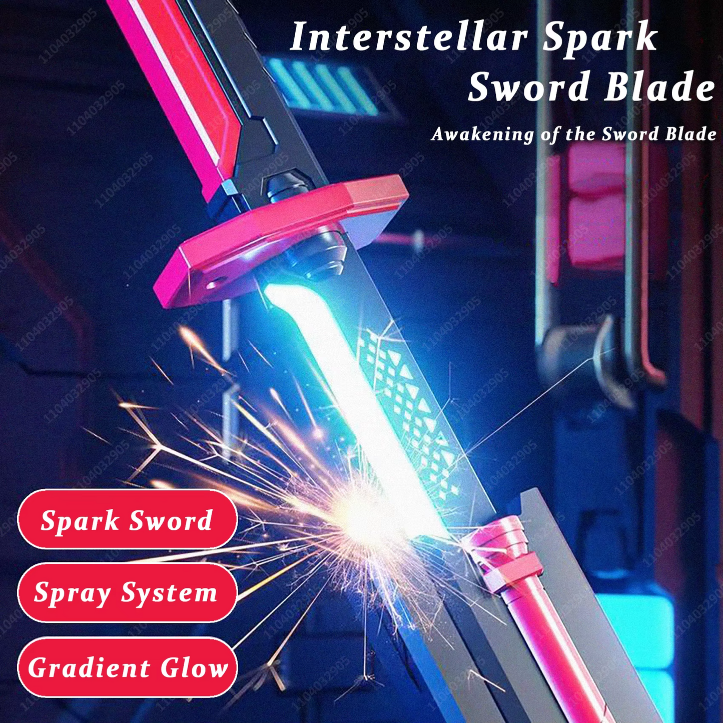 Kids Multi-Color Battle Laser Sword With Smoke