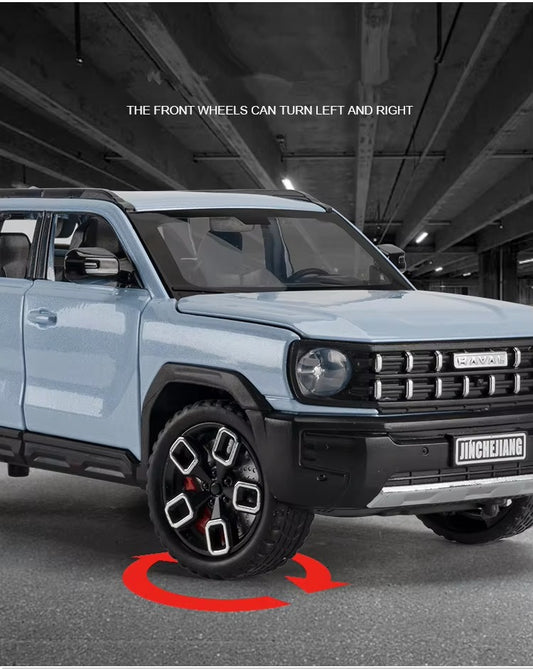 1:24 Haval X-DOG Alloy SUV Diecast Model – Sound & Light Off-Road Car Toy