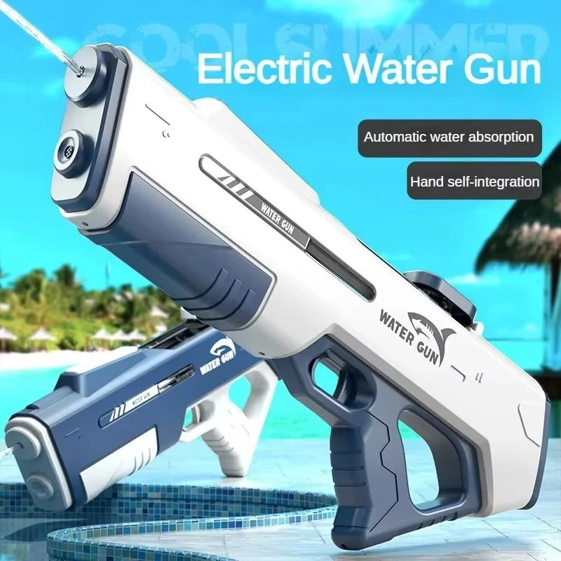 Electric Water Gun for Adults Kids,32ft Range,Battery-Powered Squirt Toy with Tank,