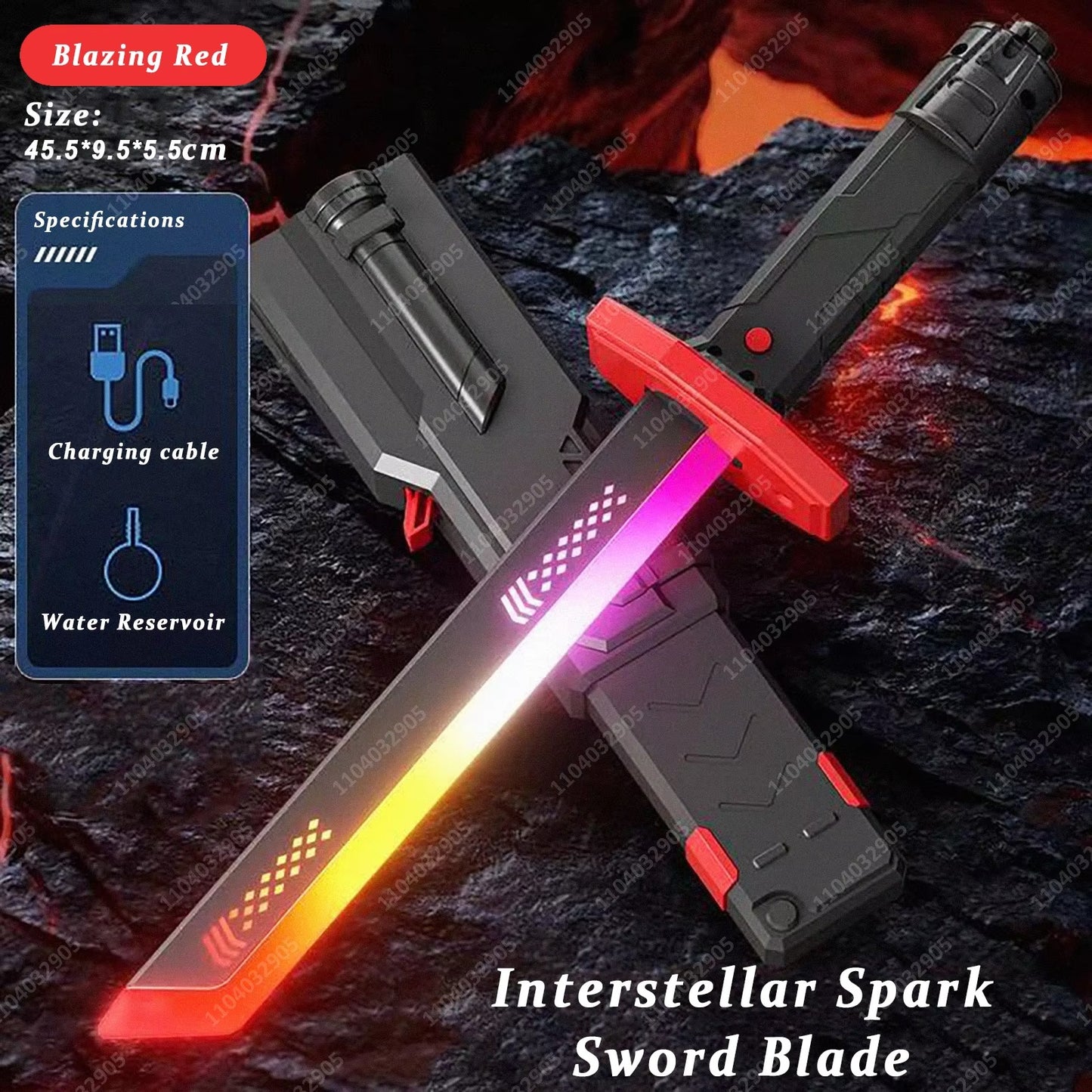 Kids Multi-Color Battle Laser Sword With Smoke